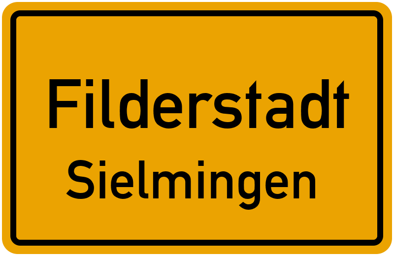 Ortsschild Filderstadt