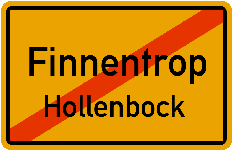 Ortsschild Finnentrop