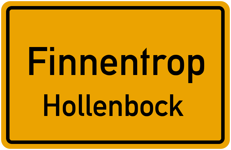 Ortsschild Finnentrop