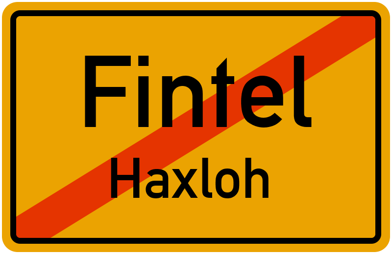 Ortsschild Fintel