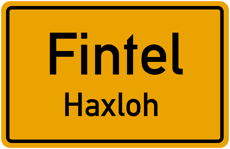 Ortsschild Fintel