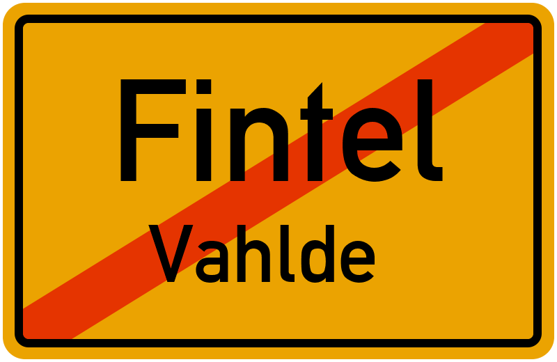 Ortsschild Fintel