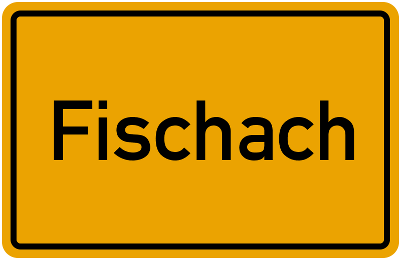 Ortsschild Fischach