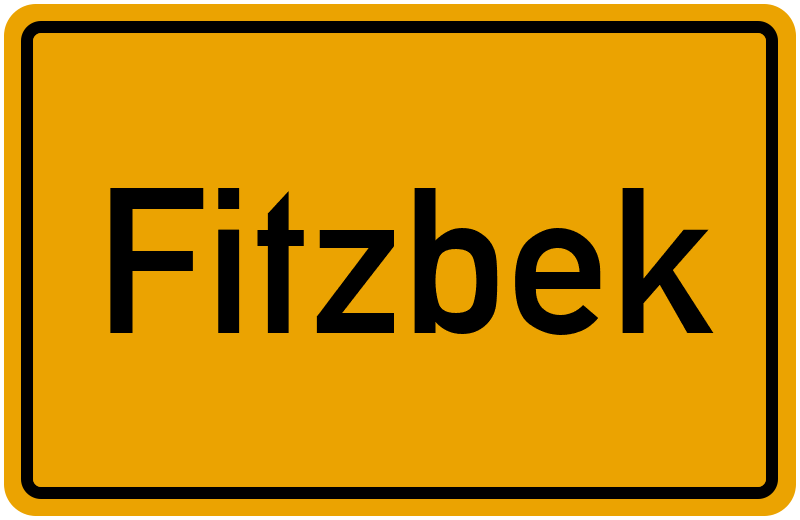 Ortsschild Fitzbek