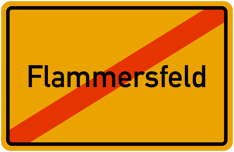 Ortsschild Flammersfeld