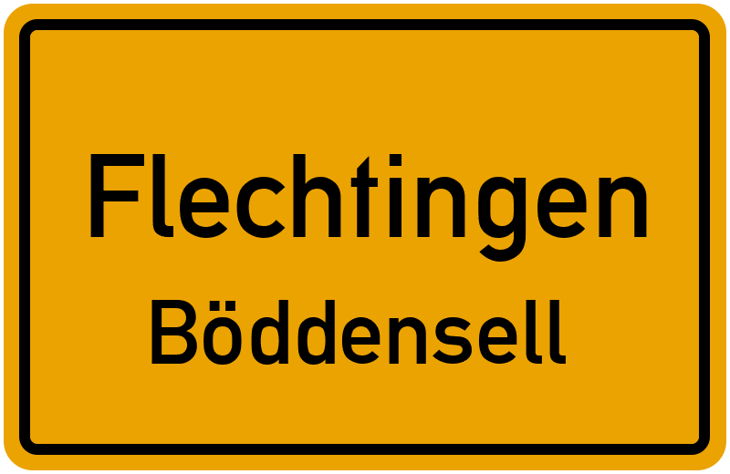 Ortsschild Flechtingen
