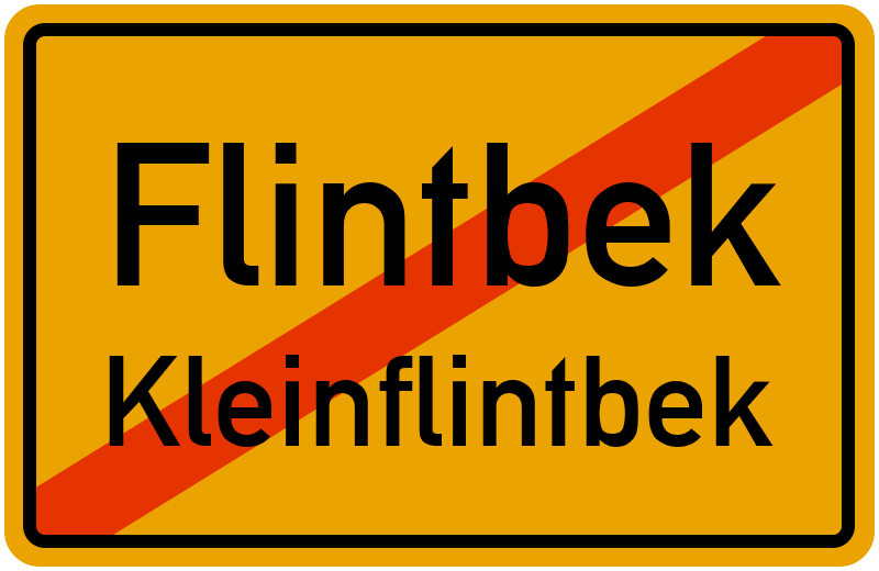 Ortsschild Flintbek