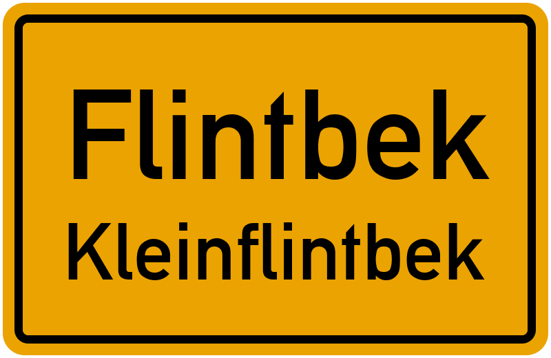Ortsschild Flintbek