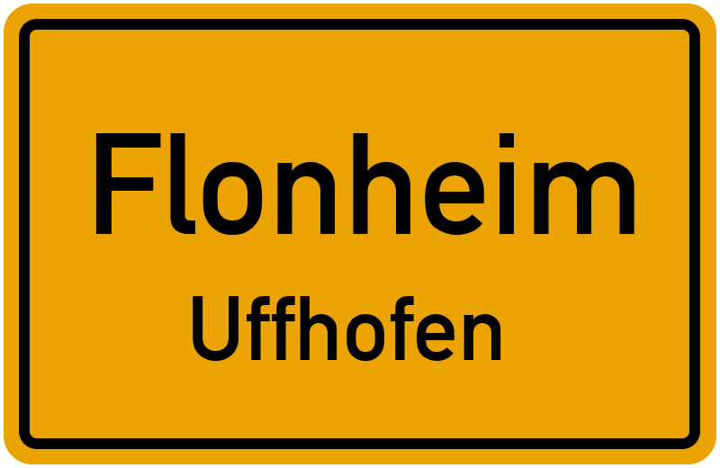 Ortsschild Flonheim
