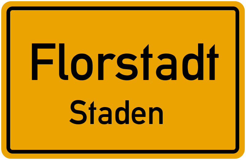 Ortsschild Florstadt