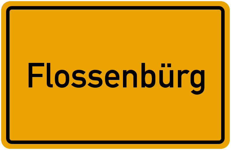 Ortsschild Flossenbürg