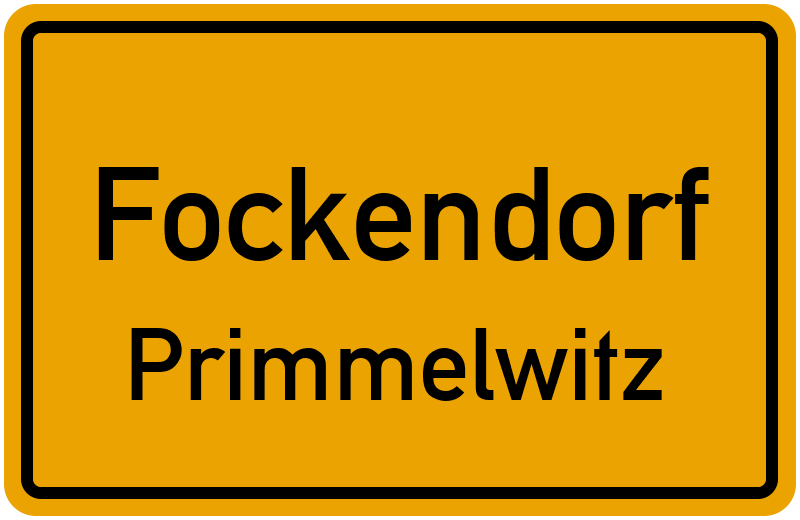 Ortsschild Fockendorf