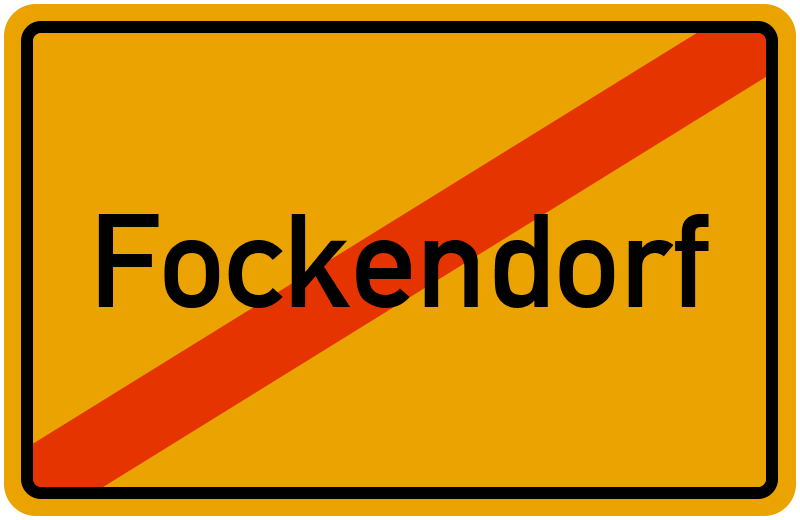 Ortsschild Fockendorf