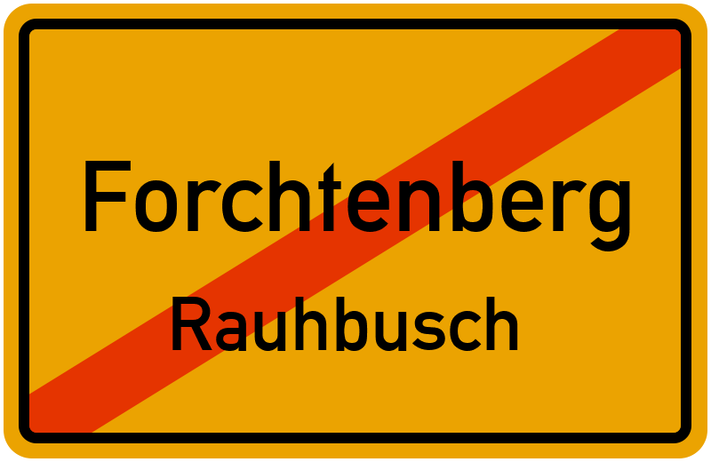 Ortsschild Forchtenberg