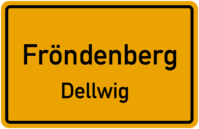 Ortsschild Fröndenberg