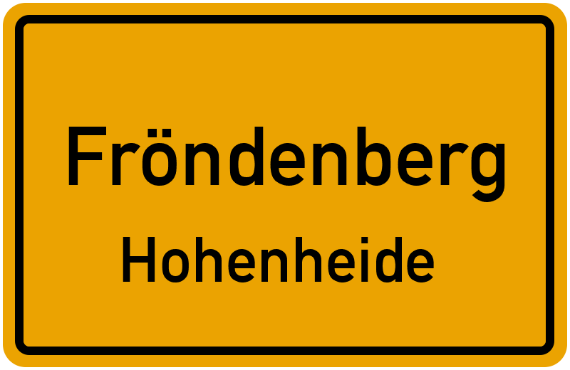 Ortsschild Fröndenberg