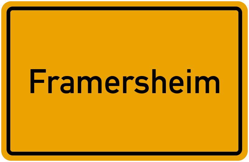 Ortsschild Framersheim