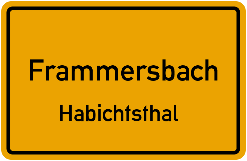 Ortsschild Frammersbach