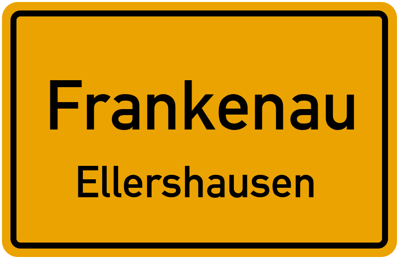 Ortsschild Frankenau