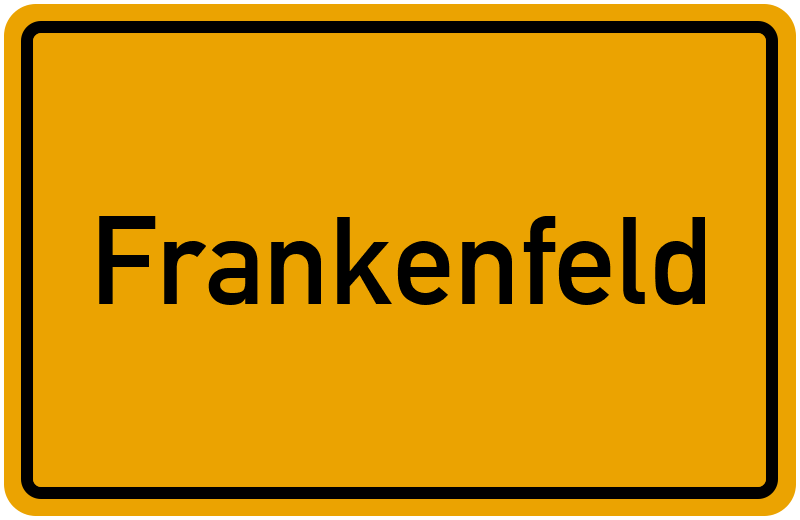 Ortsschild Frankenfeld
