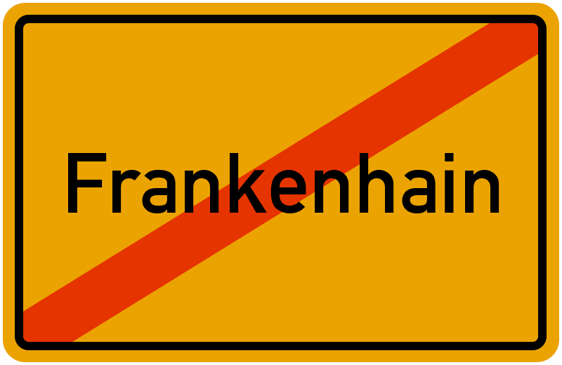 Ortsschild Frankenhain