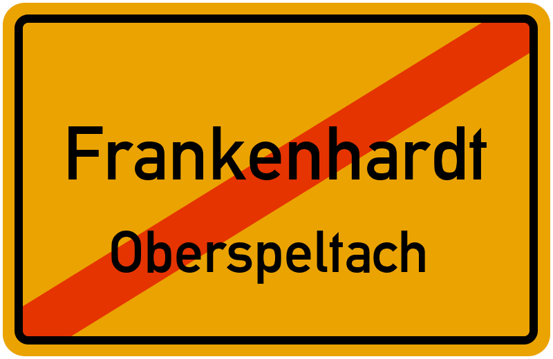 Ortsschild Frankenhardt