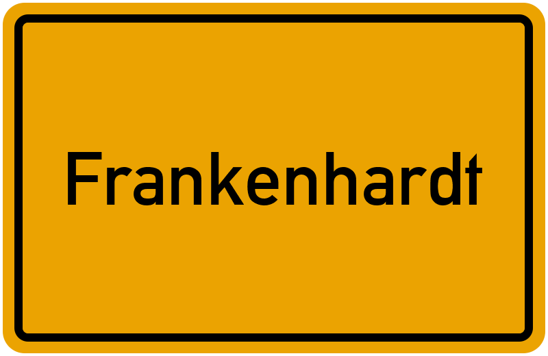 Ortsschild Frankenhardt