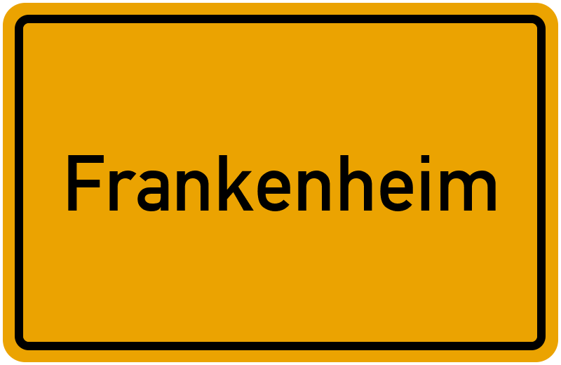Ortsschild Frankenheim