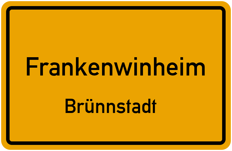 Ortsschild Frankenwinheim
