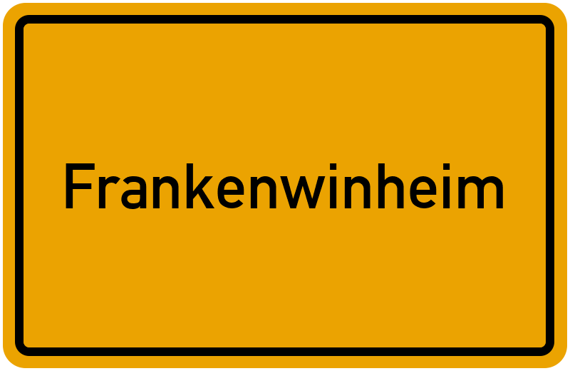 Ortsschild Frankenwinheim