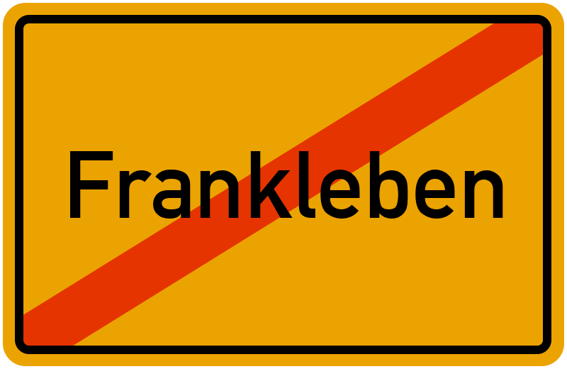Ortsschild Frankleben