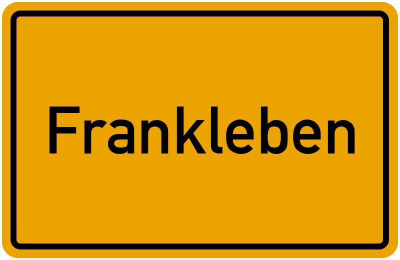 Ortsschild Frankleben
