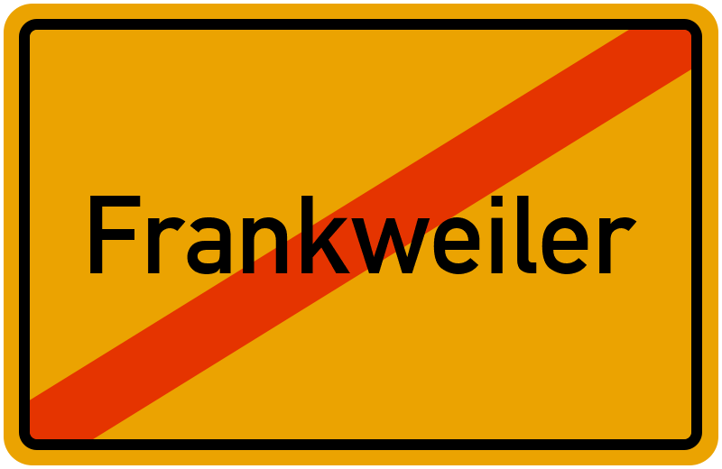 Ortsschild Frankweiler