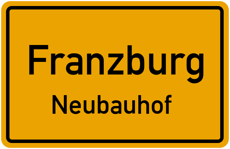 Ortsschild Franzburg