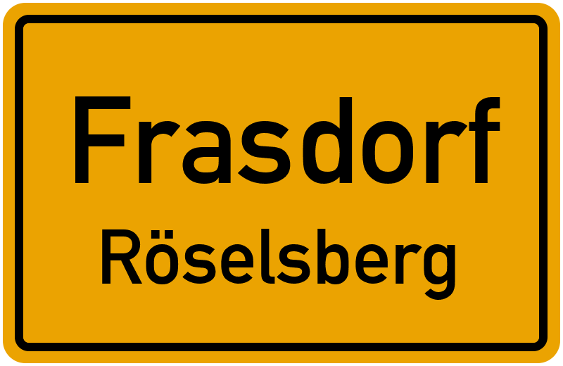 Ortsschild Frasdorf