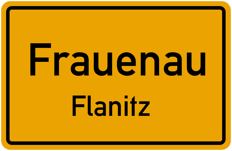 Ortsschild Frauenau