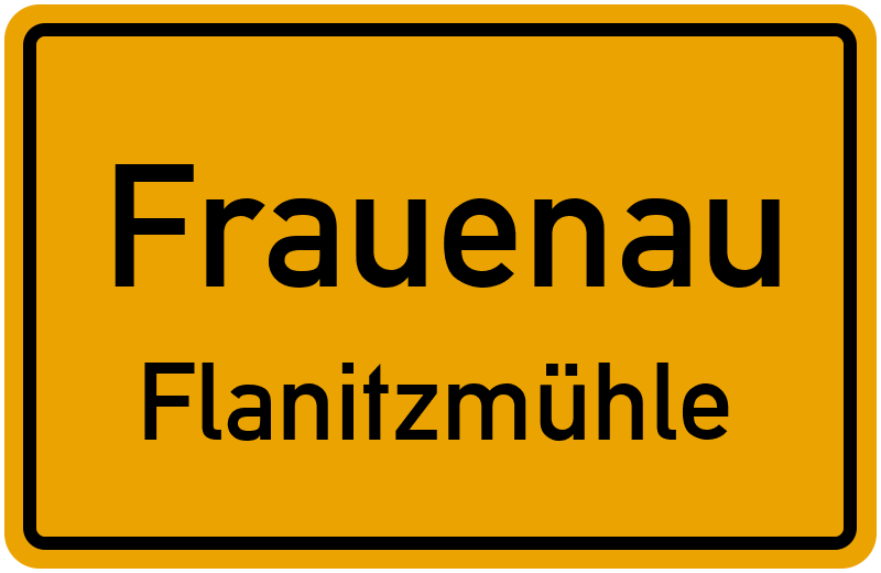 Ortsschild Frauenau