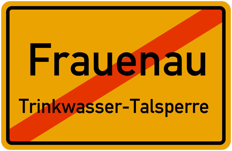 Ortsschild Frauenau
