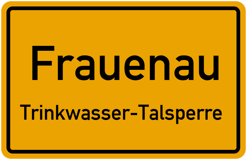 Ortsschild Frauenau