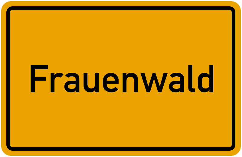 Ortsschild Frauenwald