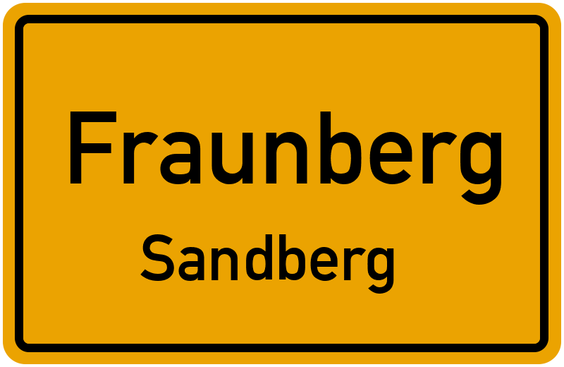 Ortsschild Fraunberg
