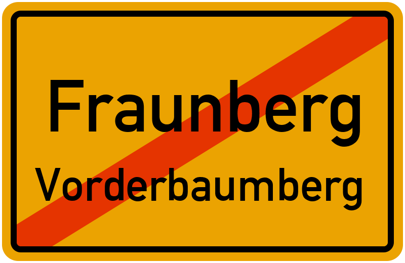 Ortsschild Fraunberg