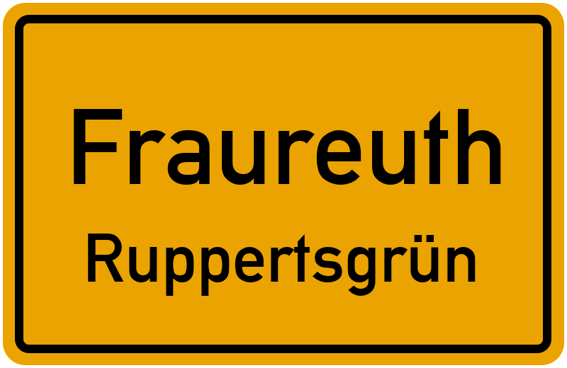 Ortsschild Fraureuth