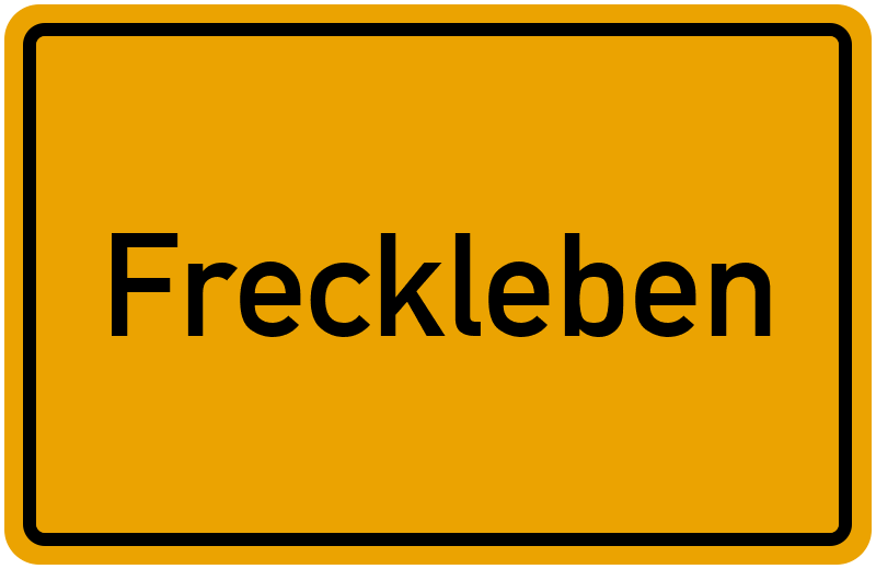 Ortsschild Freckleben