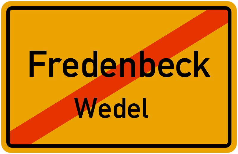 Ortsschild Fredenbeck