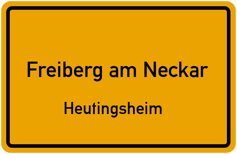 Ortsschild Freiberg am Neckar
