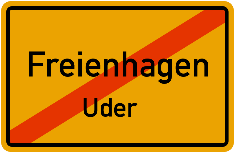 Ortsschild Freienhagen