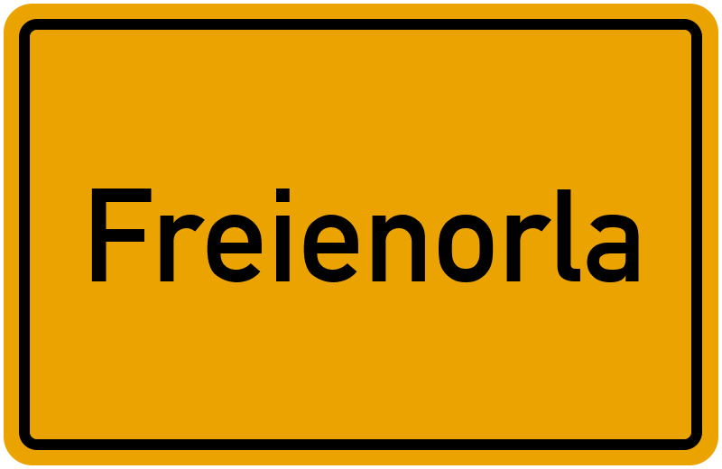 Ortsschild Freienorla