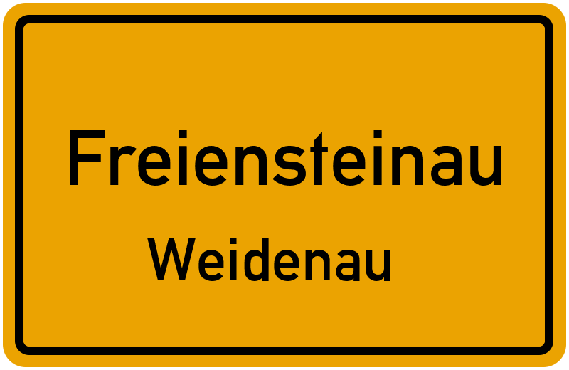 Ortsschild Freiensteinau