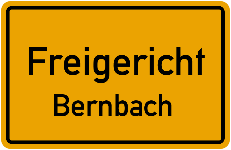 Ortsschild Freigericht